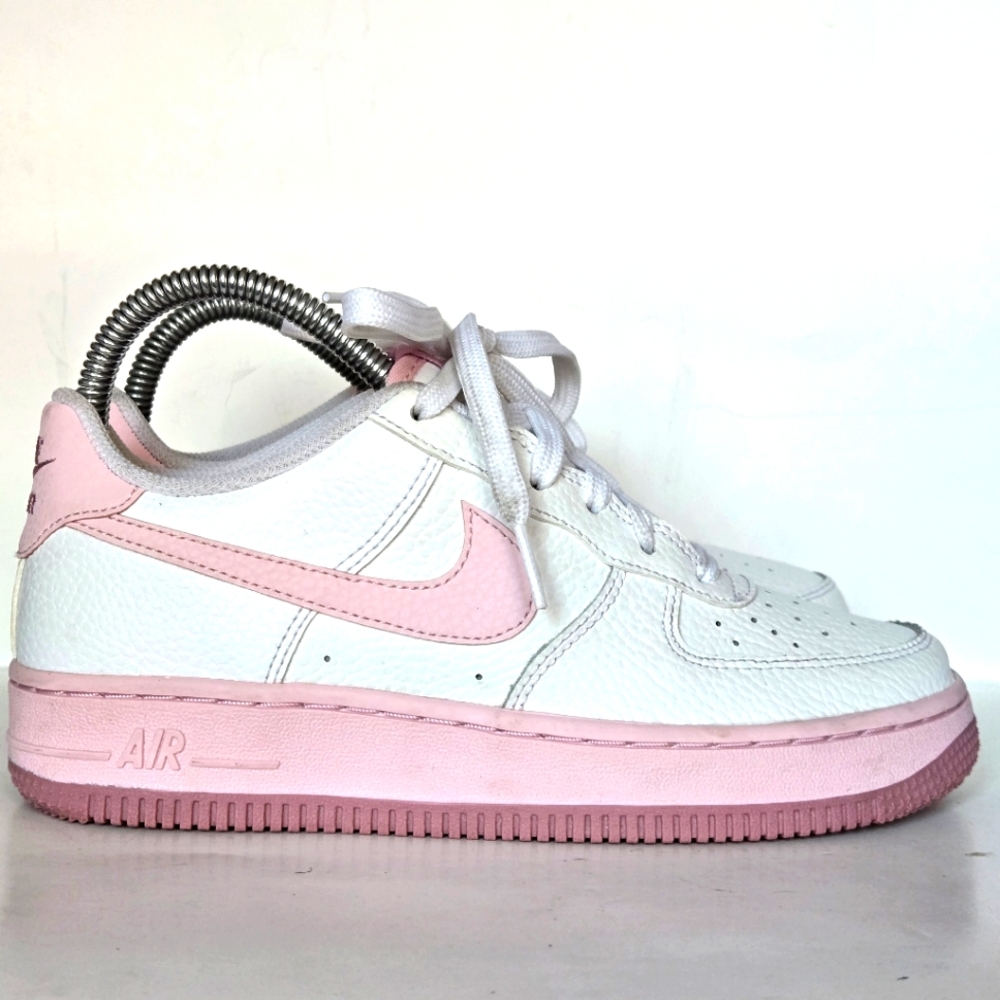 Lightly worn size 4.5y, Custom valentine air forces